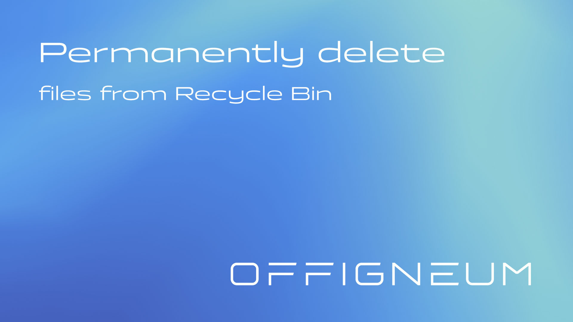 How to Permanently Delete Files from the Recycle Bin - complete guide