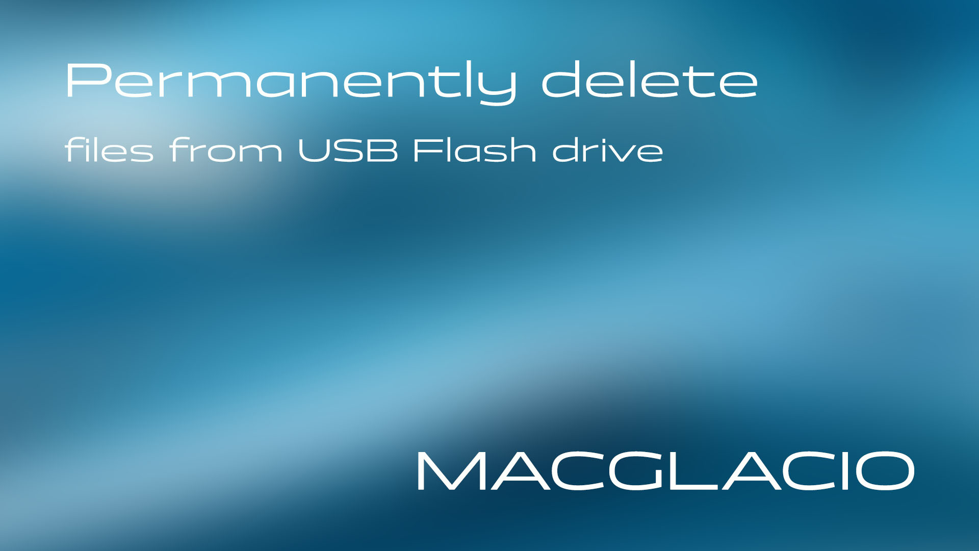 How to permanently erase files from a USB Flash Drive on Mac