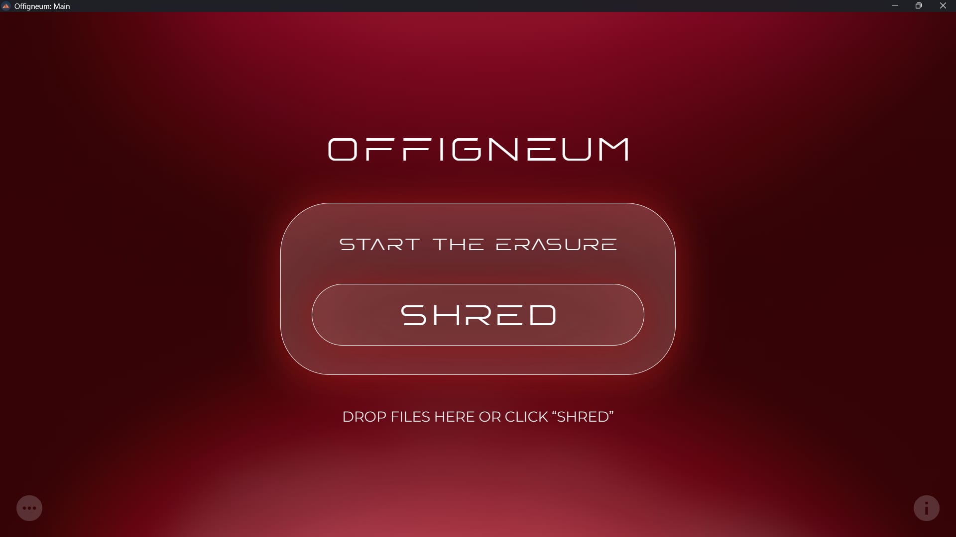 Screenshot of Offigneum's main window