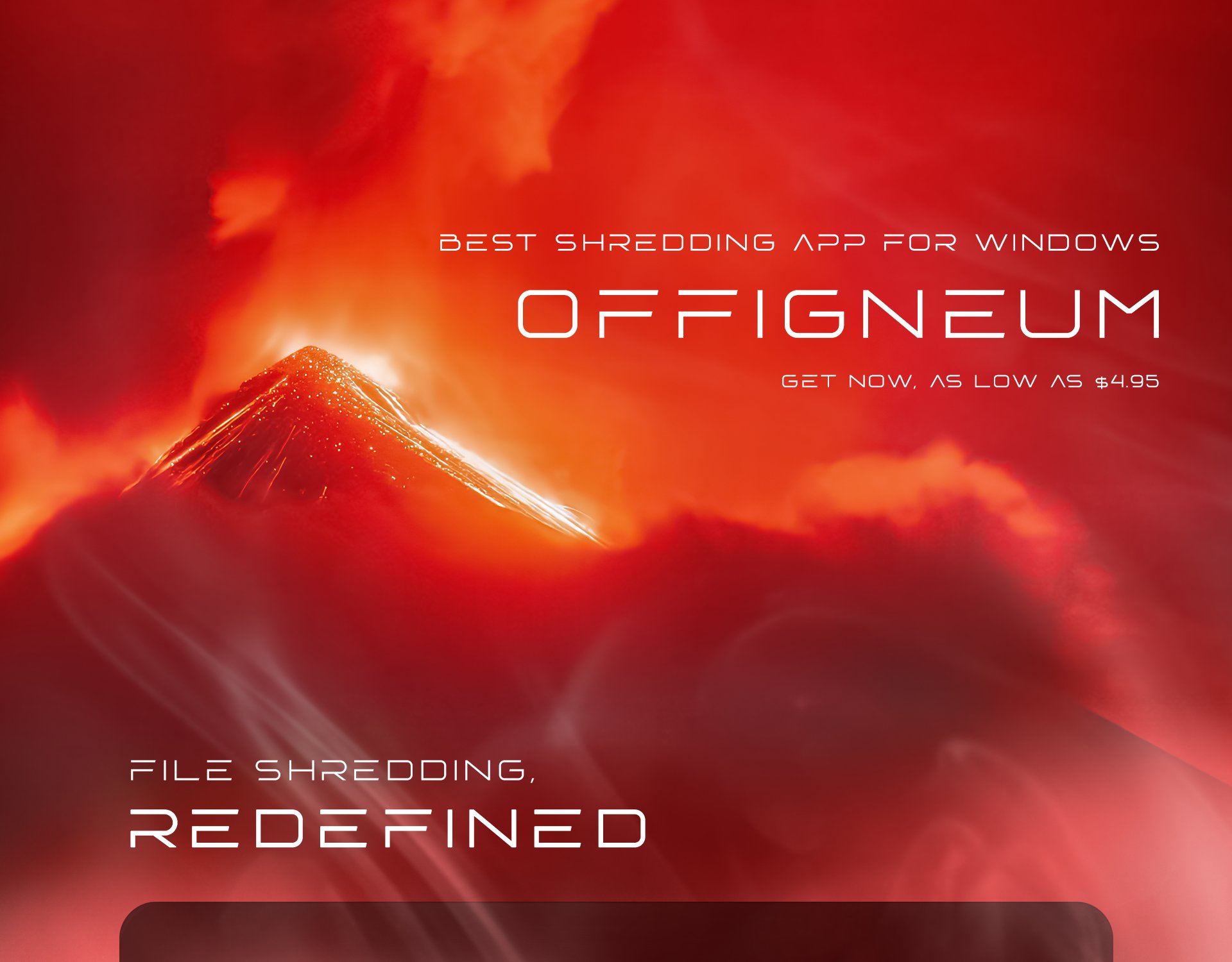 Offigneum: the best PC shredding app. Available for as low as $1.99. Offigneum - file shredding, redefined.