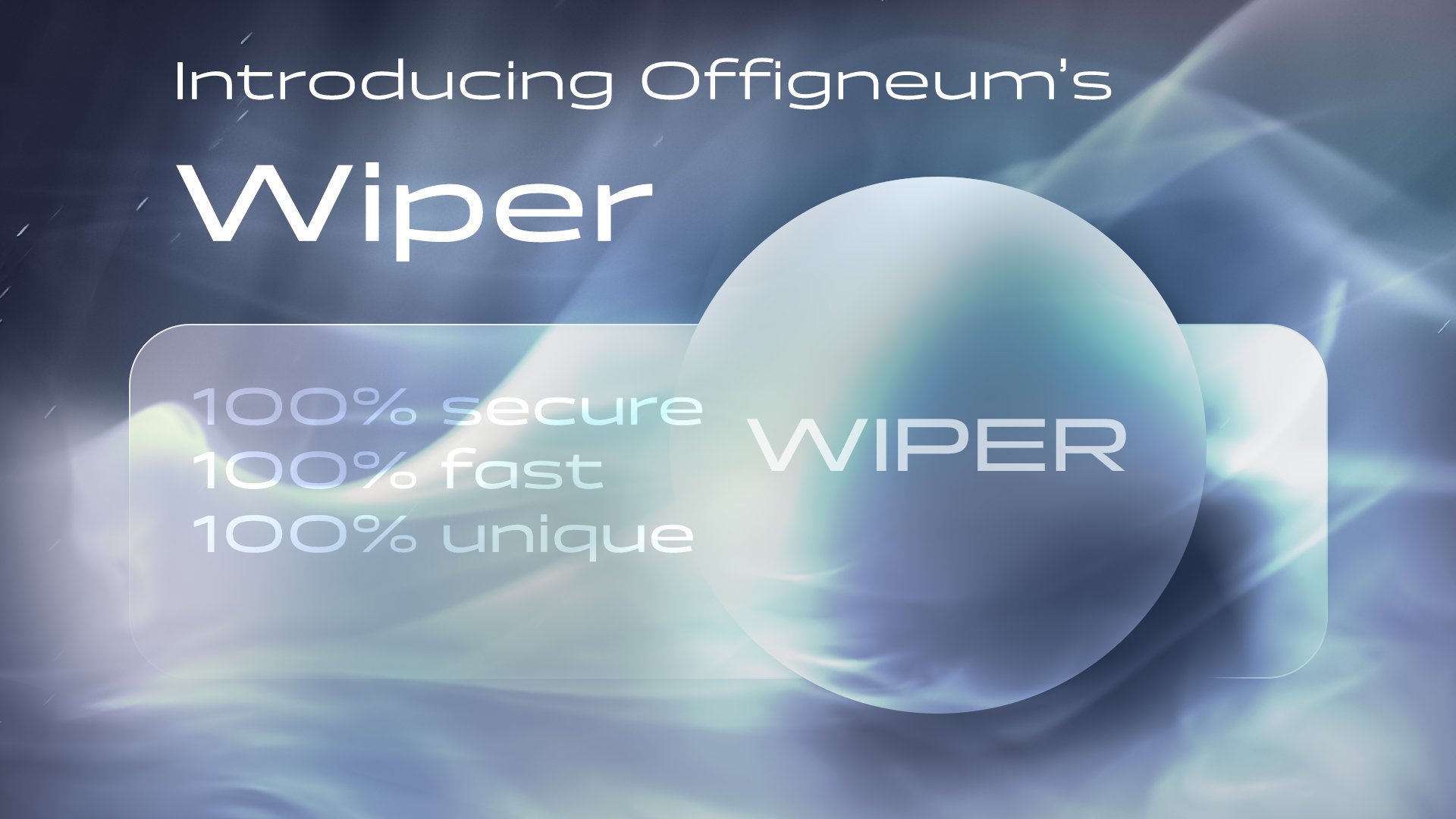 Introducing Offigneum's Wiper. 100% secure, 100% fast, 100% unique. WIPER.